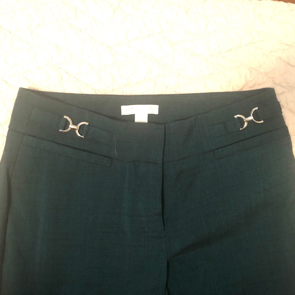 Blue Green Stretch Dress Pants -New York & Company